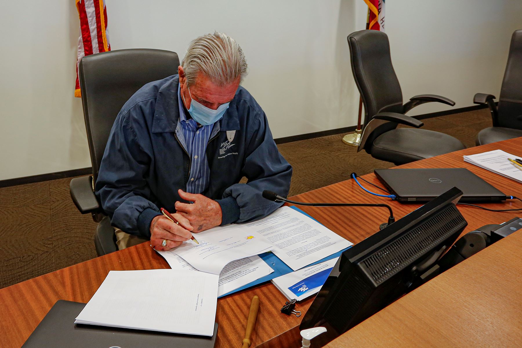 Western’s Board President, Director Donald D. Galleano signs partnership with EMWD to enhance water 